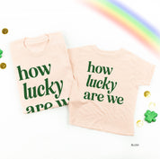 How Lucky Are We - Set of 2 Tees Little Mama Shirt Shop