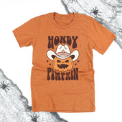 Howdy Pumpkin - Unisex Tee Little Mama Shirt Shop