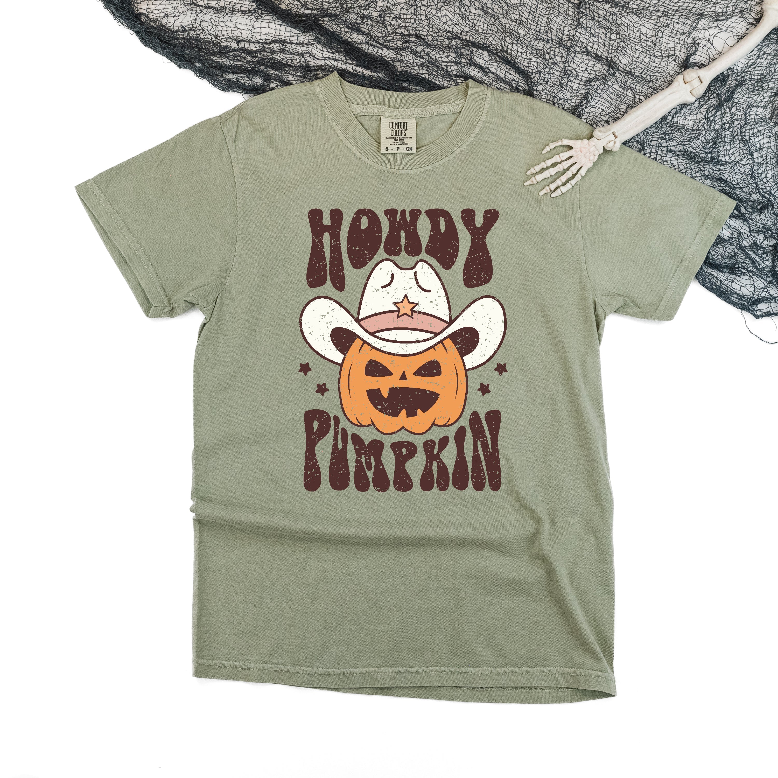 Howdy Pumpkin - Comfort Colors Tee Little Mama Shirt Shop