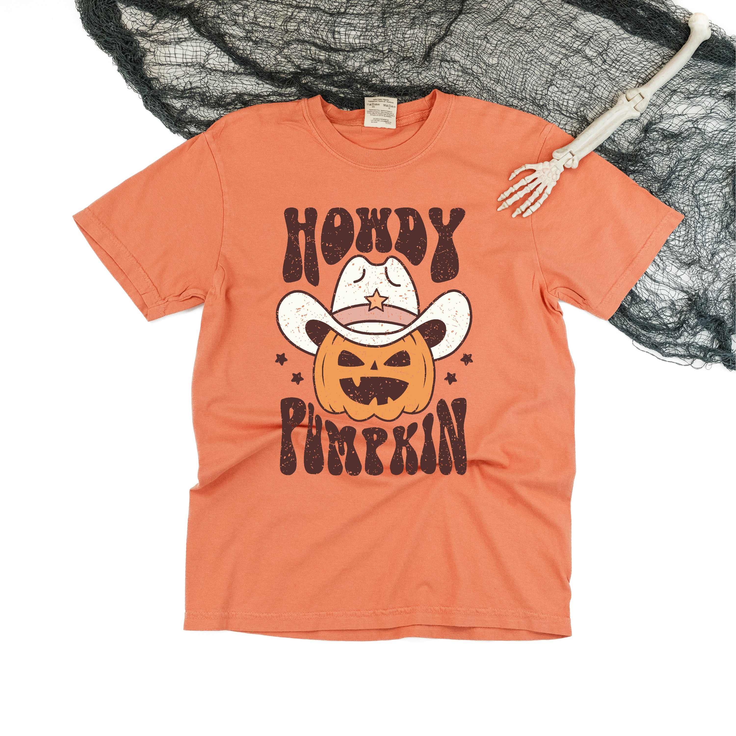 Howdy Pumpkin - Comfort Colors Tee Little Mama Shirt Shop