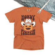 Howdy Pumpkin - Comfort Colors Tee Little Mama Shirt Shop