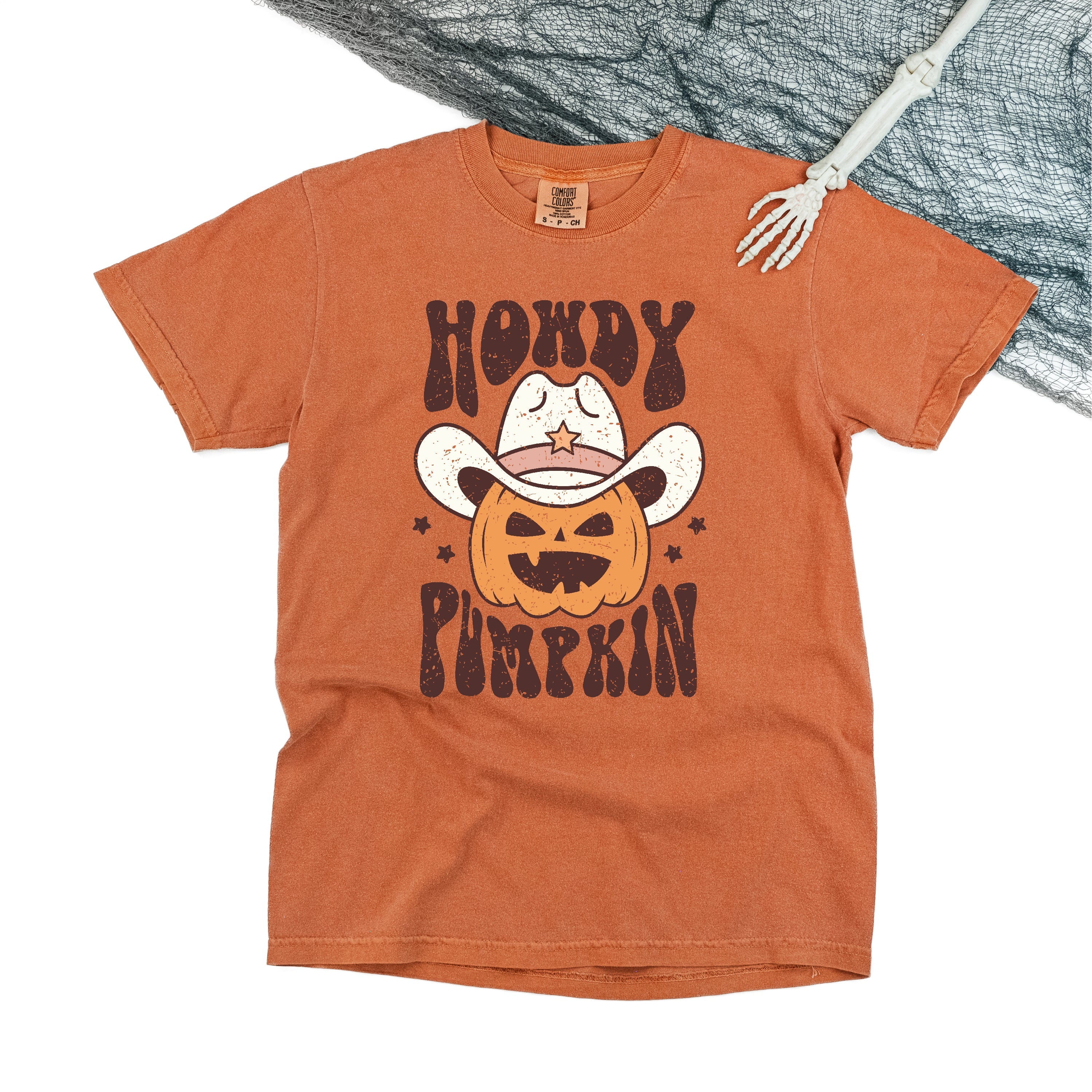 Howdy Pumpkin - Comfort Colors Tee Little Mama Shirt Shop