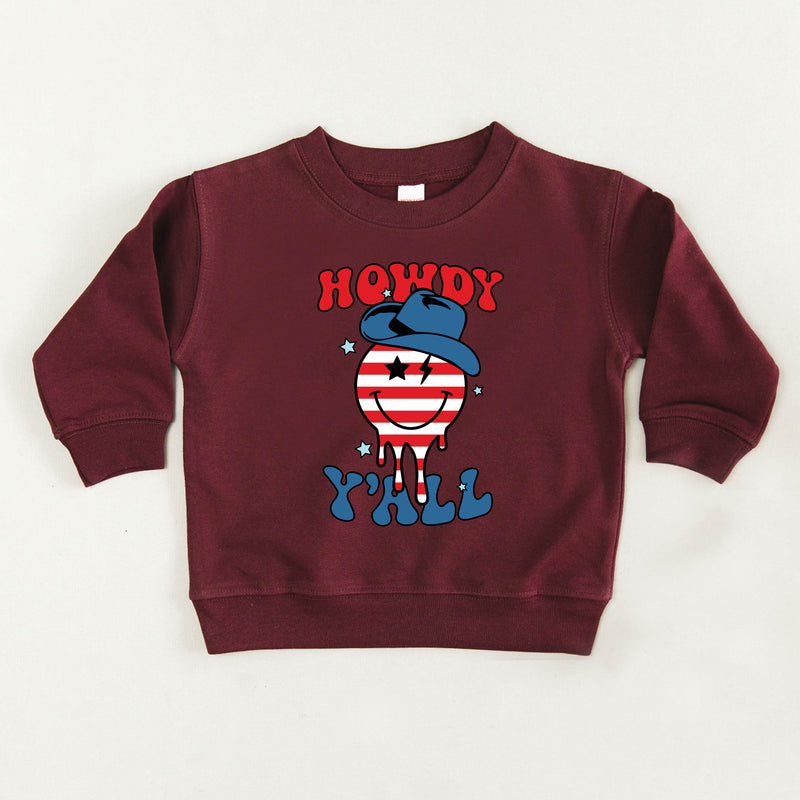 Howdy Y'all - Cowboy Smiley - Child Sweater