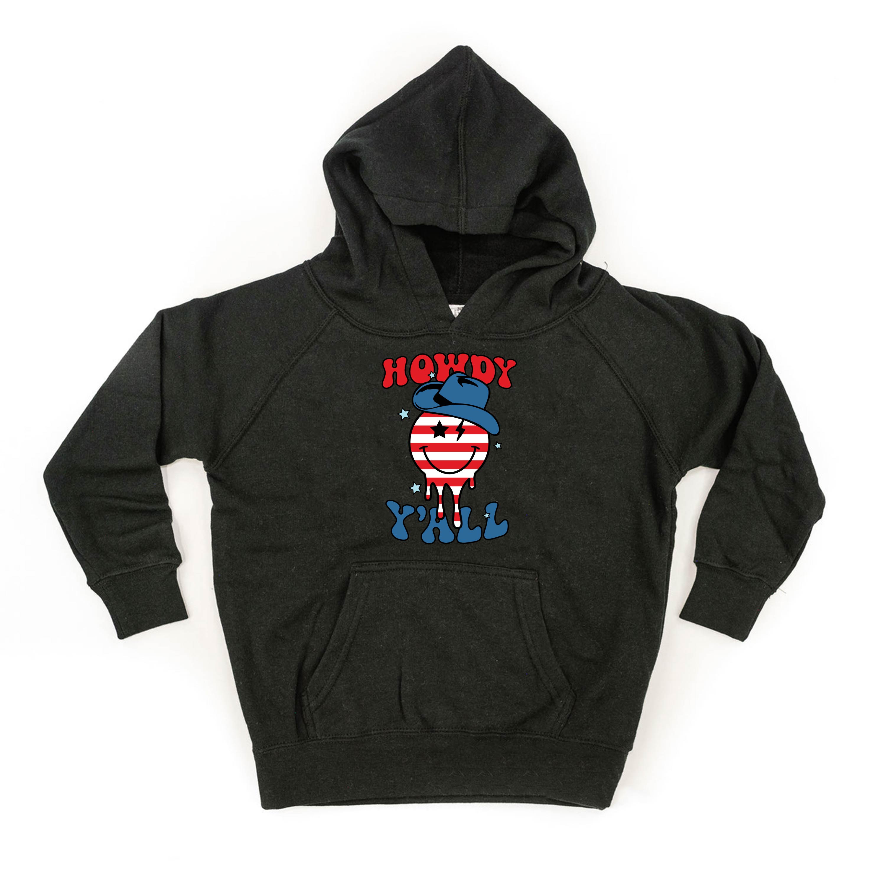 Howdy Y'all - Cowboy Smiley - Child HOODIE Little Mama Shirt Shop LLC