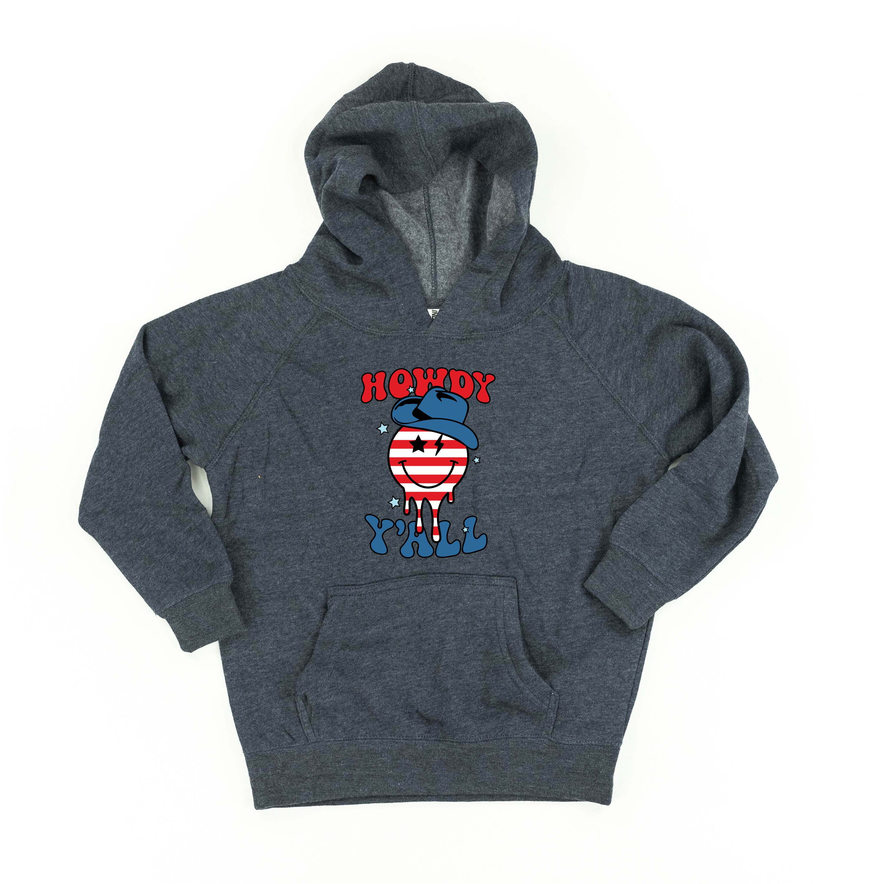 Howdy Y'all - Cowboy Smiley - Child HOODIE Little Mama Shirt Shop LLC