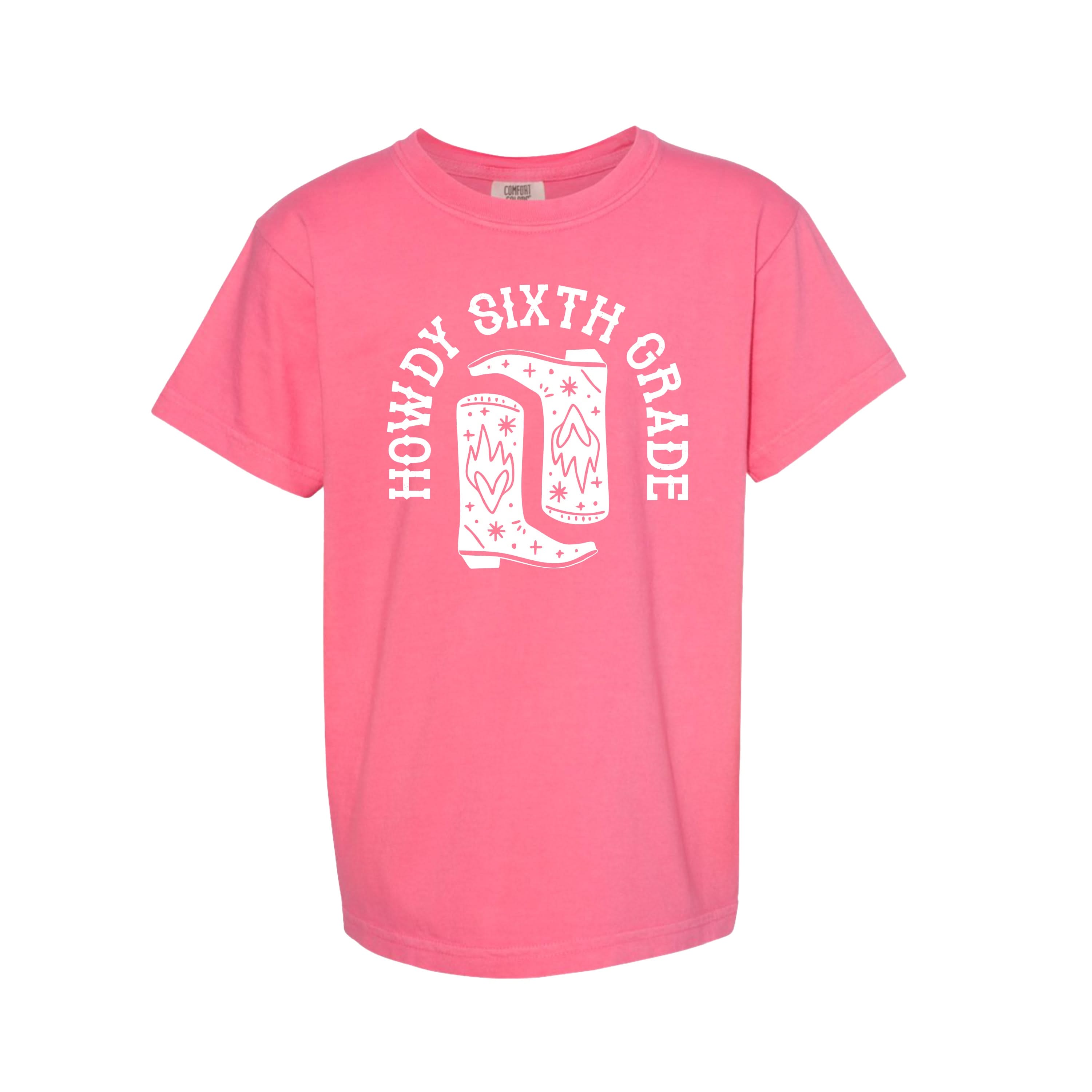 Howdy (Choose Your Grade) - YOUTH Comfort Colors Tee Little Mama Shirt Shop