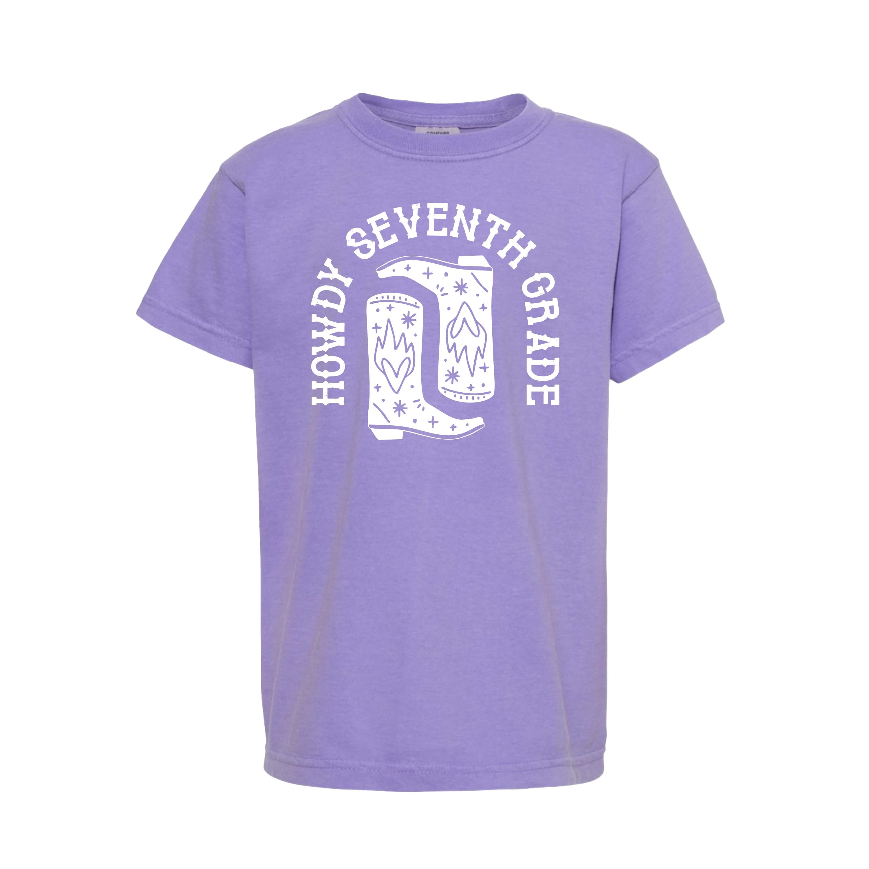 Howdy (Choose Your Grade) - YOUTH Comfort Colors Tee Little Mama Shirt Shop