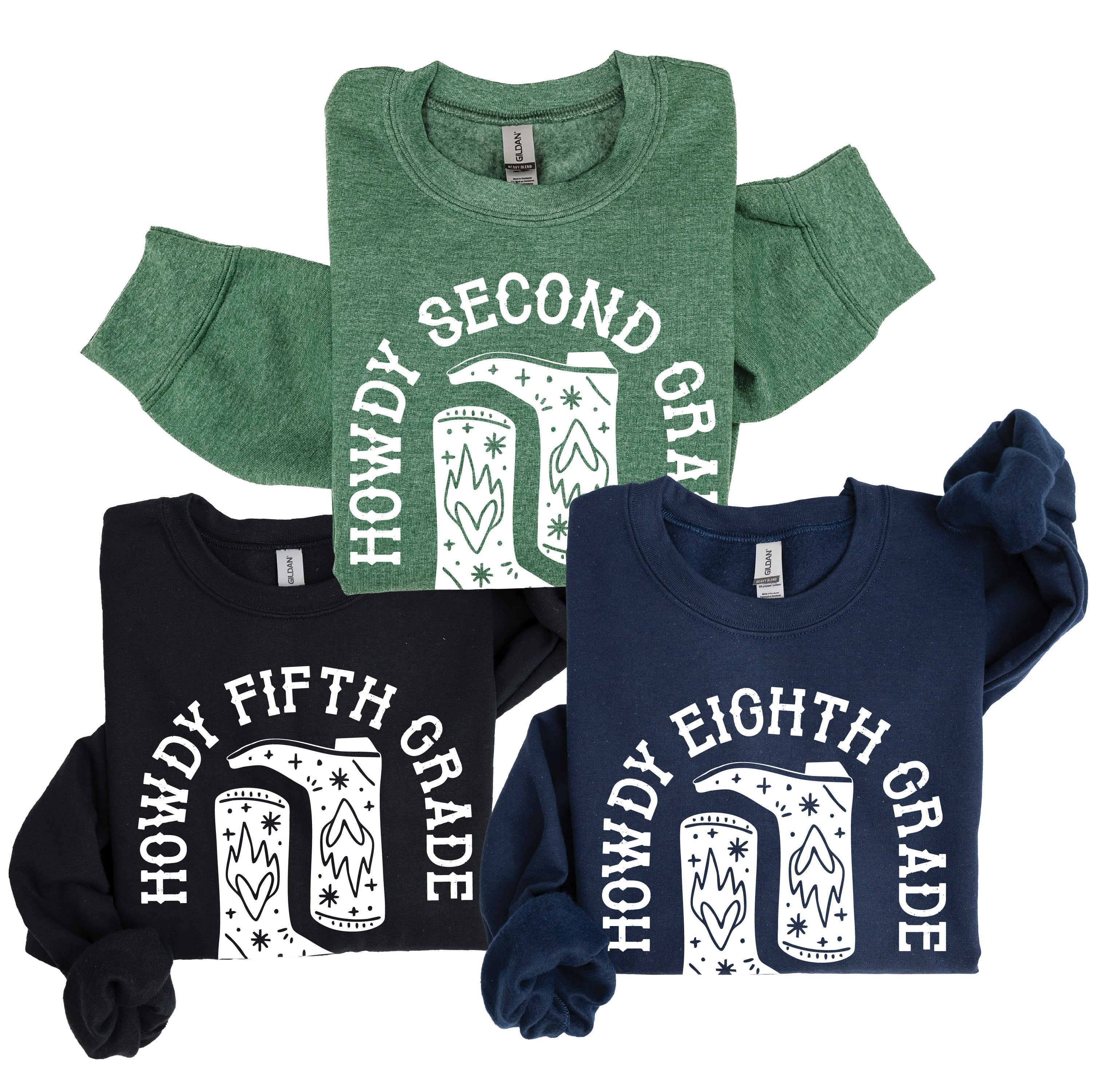 Howdy (Choose Your Grade) - BASIC Fleece Little Mama Shirt Shop LLC