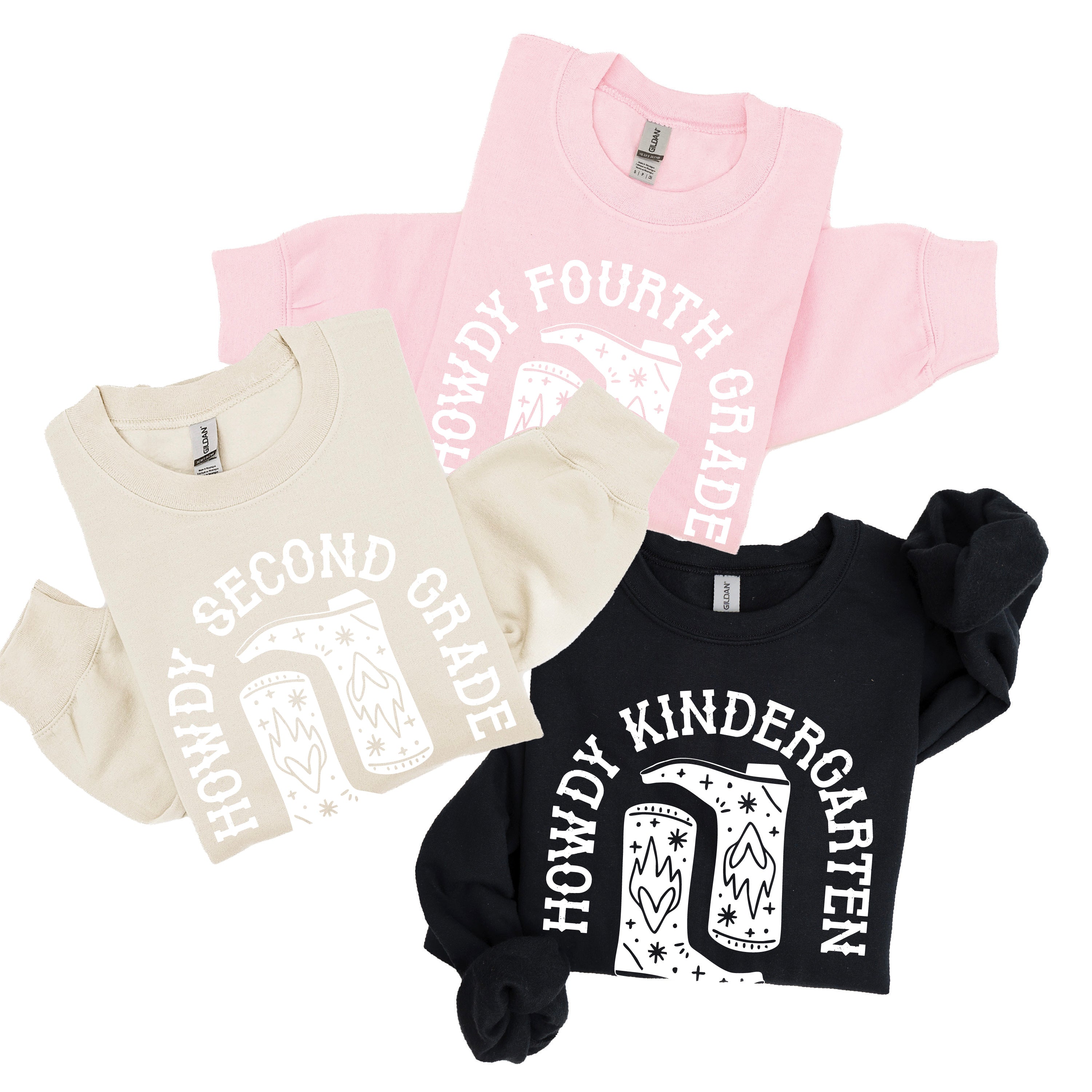 Howdy (Choose Your Grade) - BASIC Fleece Little Mama Shirt Shop LLC