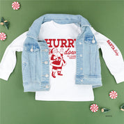 Hurry Down The Chimney Tonight (sd) - Child LONG SLEEVE Tee Little Mama Shirt Shop