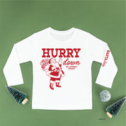 Hurry Down The Chimney Tonight (sd) - Child LONG SLEEVE Tee Little Mama Shirt Shop
