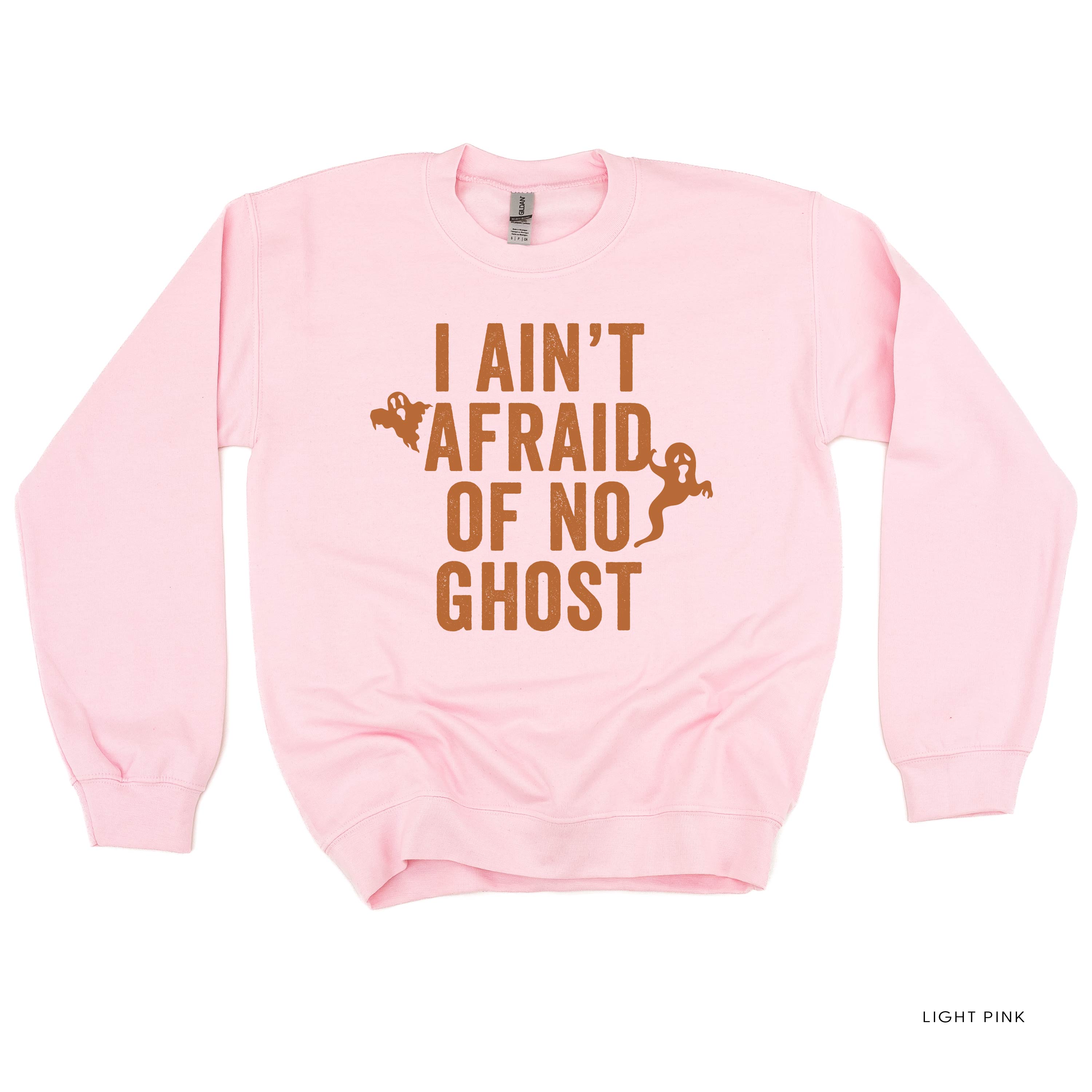 I Ain't Afraid Of No Ghost - Basic Fleece Crewneck Little Mama Shirt Shop LLC