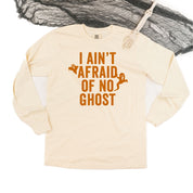 I Ain't Afraid of No Ghost - Long Sleeve Comfort Colors Tee Little Mama Shirt Shop