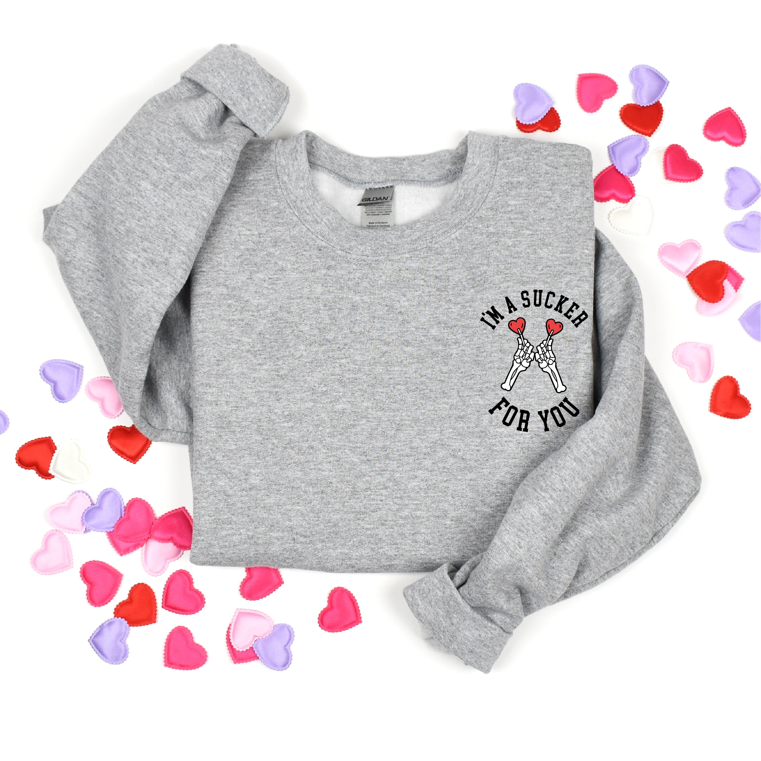 I'm A Sucker For You (pocket) - BASIC Fleece Little Mama Shirt Shop LLC