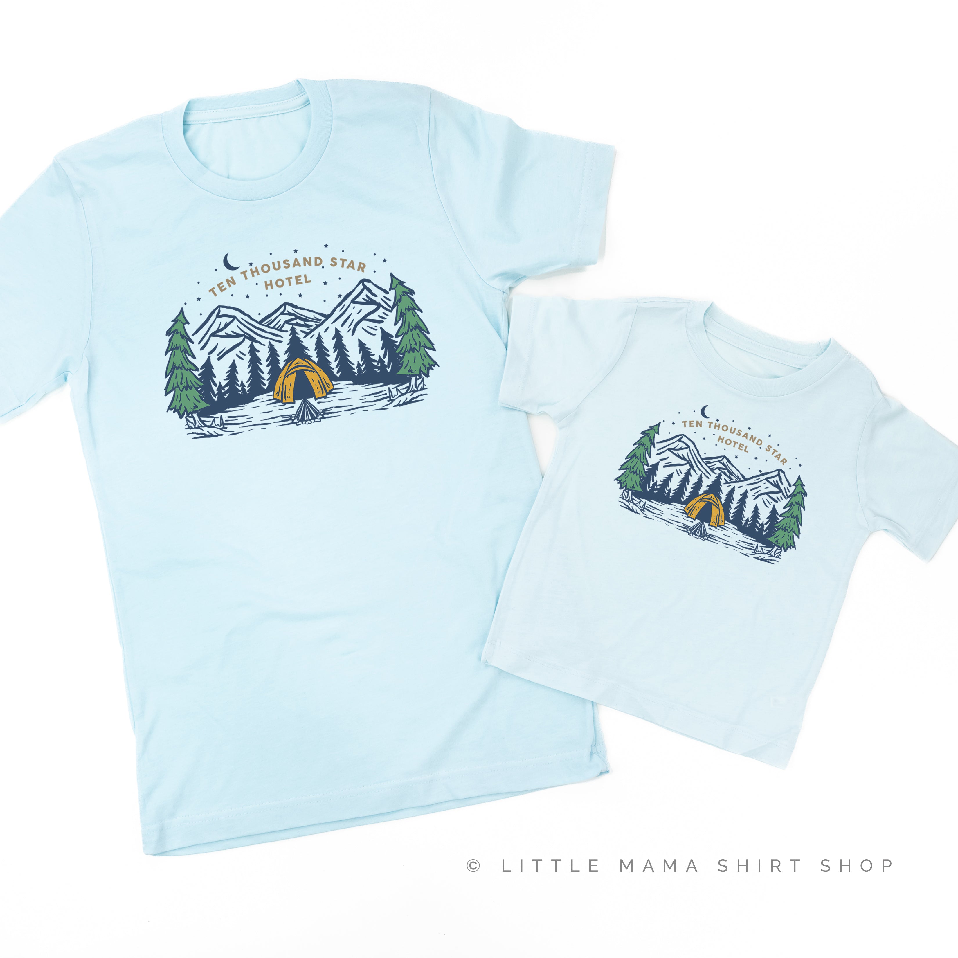 Ten Thousand Star Hotel - Set of 2 Tees Little Mama Shirt Shop