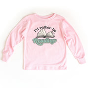 I'd Rather Be Reading - Child Long Sleeve Tee Little Mama Shirt Shop