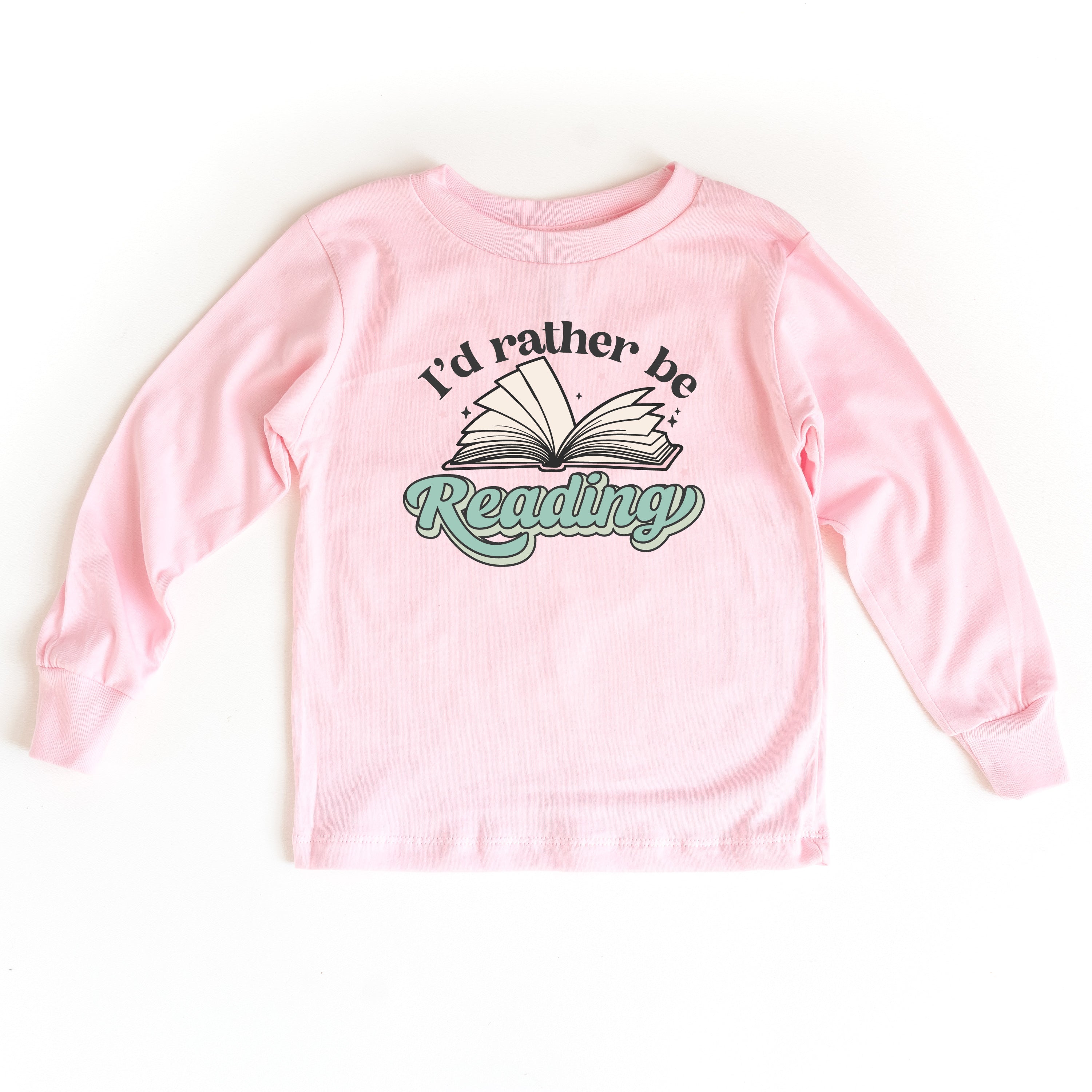 I'd Rather Be Reading - Child Long Sleeve Tee Little Mama Shirt Shop