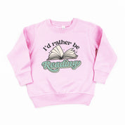 I'd Rather Be Reading - Child Sweater Little Mama Shirt Shop