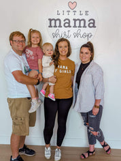 MAMA OF GIRLS - (Block Font) - Unisex Tee Little Mama Shirt Shop