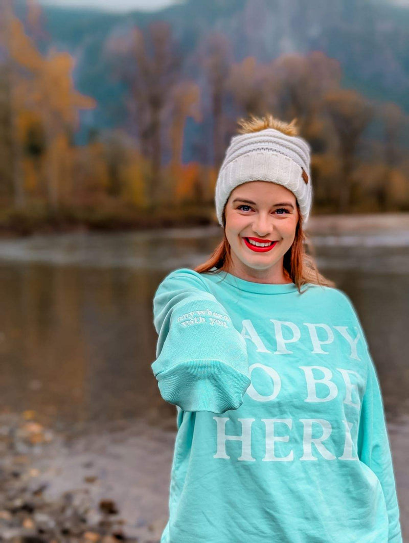 THE HAPPY ANYWHERE CREWNECK - LMSS Exclusive Sweatshirt (Adult Size)