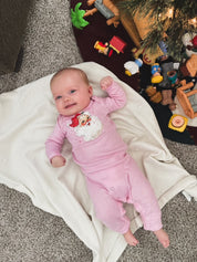 Watercolor Santa - Baby Sleeper Little Mama Shirt Shop