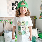 3x3 - St. Patrick's Day Smilies - Child Tee Little Mama Shirt Shop