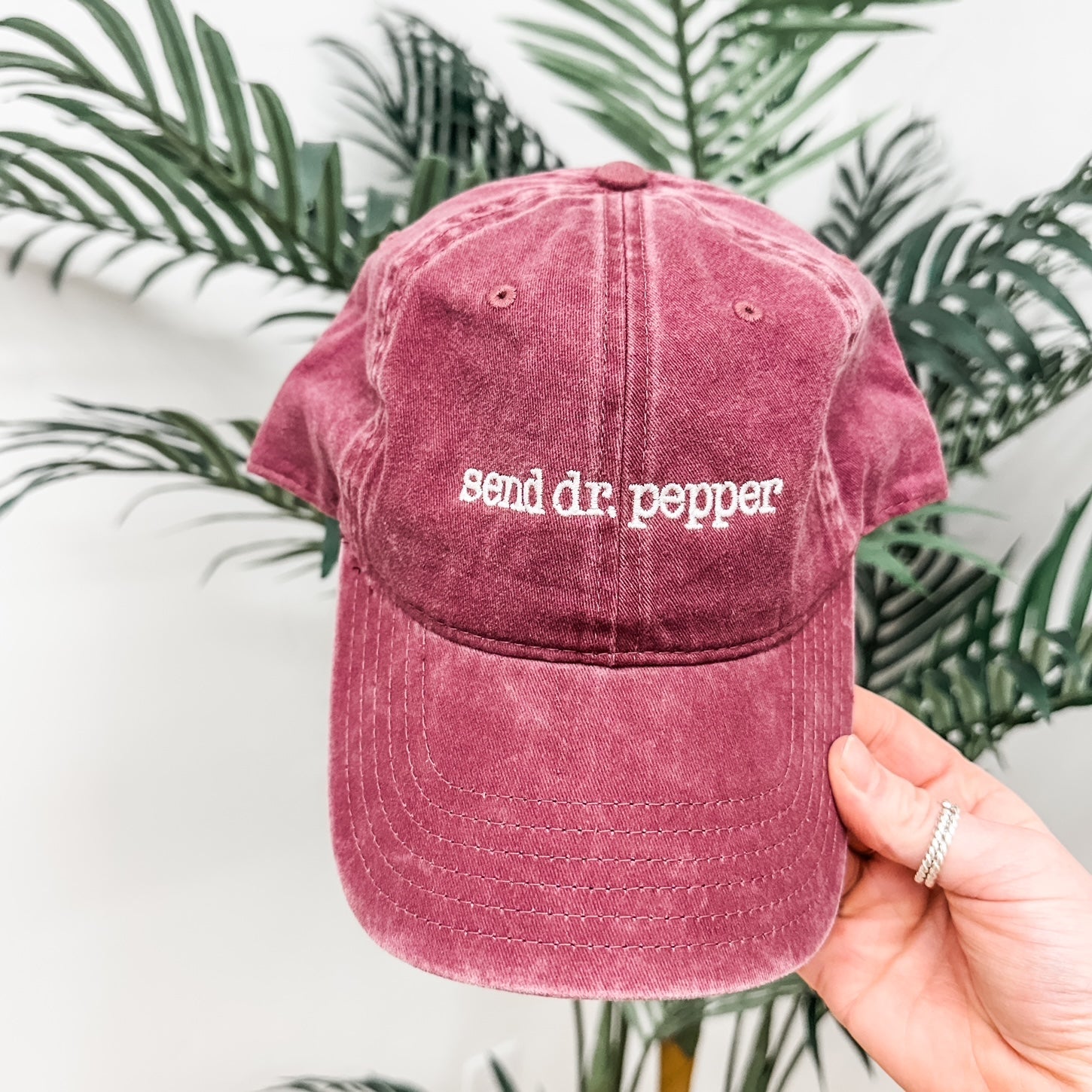 Send (Choose Your Beverage) - Adult Baseball Cap Little Mama Shirt Shop