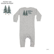 In My Heart Is A Christmas Tree Farm (pf&b) - Baby Sleeper Little Mama Shirt Shop