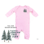 In My Heart Is A Christmas Tree Farm (pf&b) - Baby Sleeper Little Mama Shirt Shop