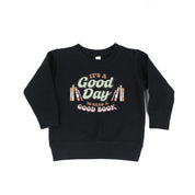 It's A Good Day to Read a Good Book - Child Sweater Little Mama Shirt Shop