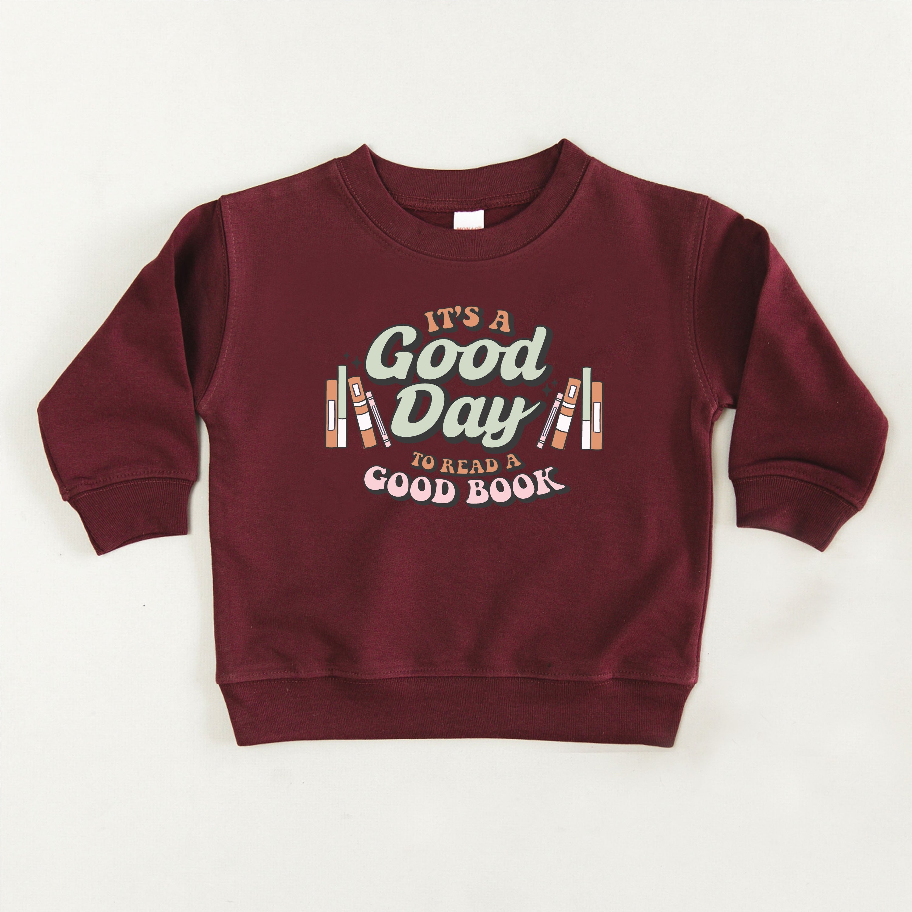 It's A Good Day to Read a Good Book - Child Sweater Little Mama Shirt Shop