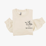 IVF MAMA - Bouquet - Pocket Size - BASIC FLEECE CREWNECK Little Mama Shirt Shop LLC
