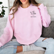 IVF MAMA - Bouquet - Pocket Size - BASIC FLEECE CREWNECK Little Mama Shirt Shop LLC