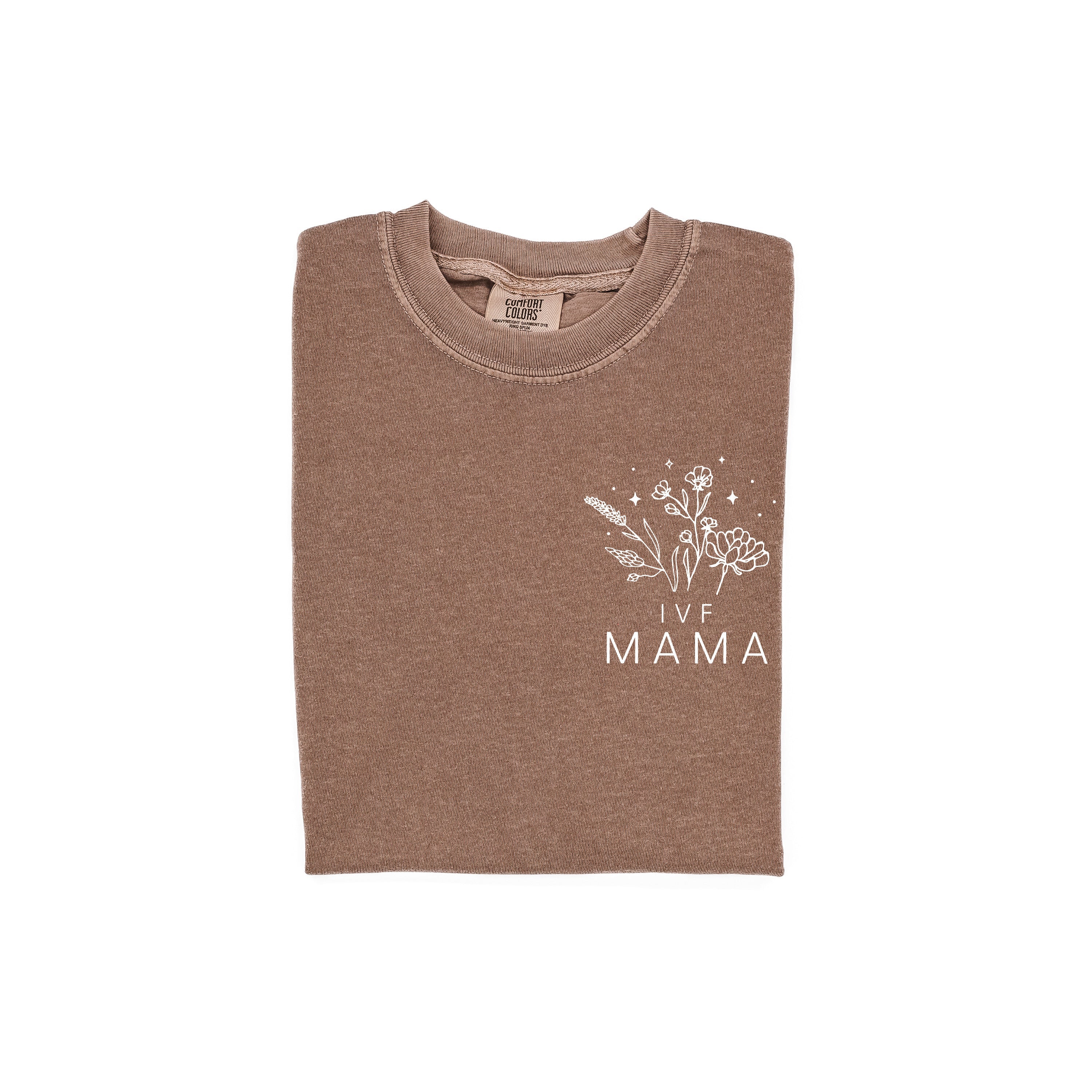 IVF MAMA - Bouquet - Pocket Size - Comfort Colors Tee Little Mama Shirt Shop
