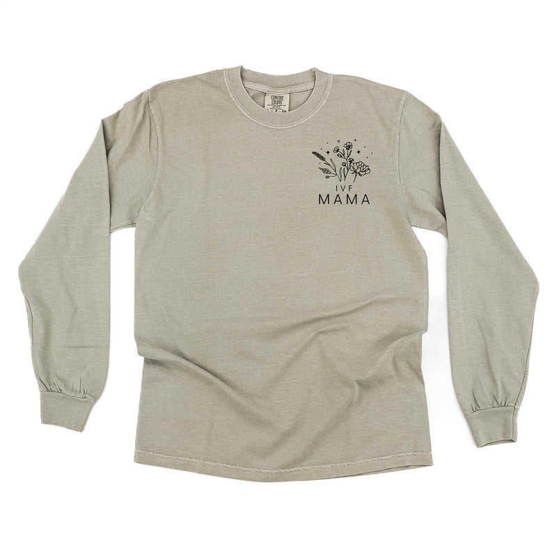 IVF MAMA - Bouquet - Pocket Size - LONG SLEEVE COMFORT COLORS TEE