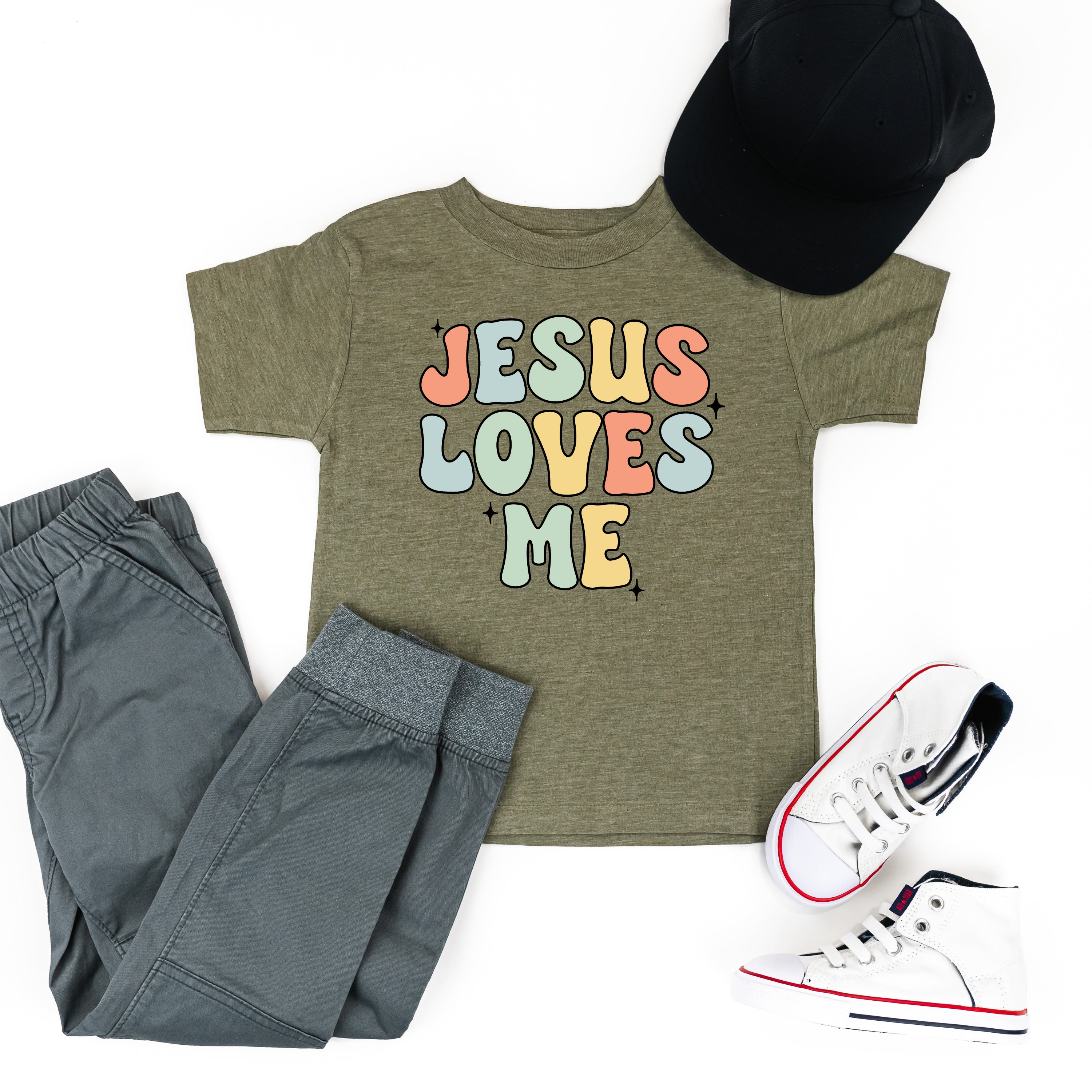 Boy Version - Jesus Loves Me - Child Tee Little Mama Shirt Shop