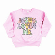 Girl Version - Jesus Loves Me - Child Sweater Little Mama Shirt Shop