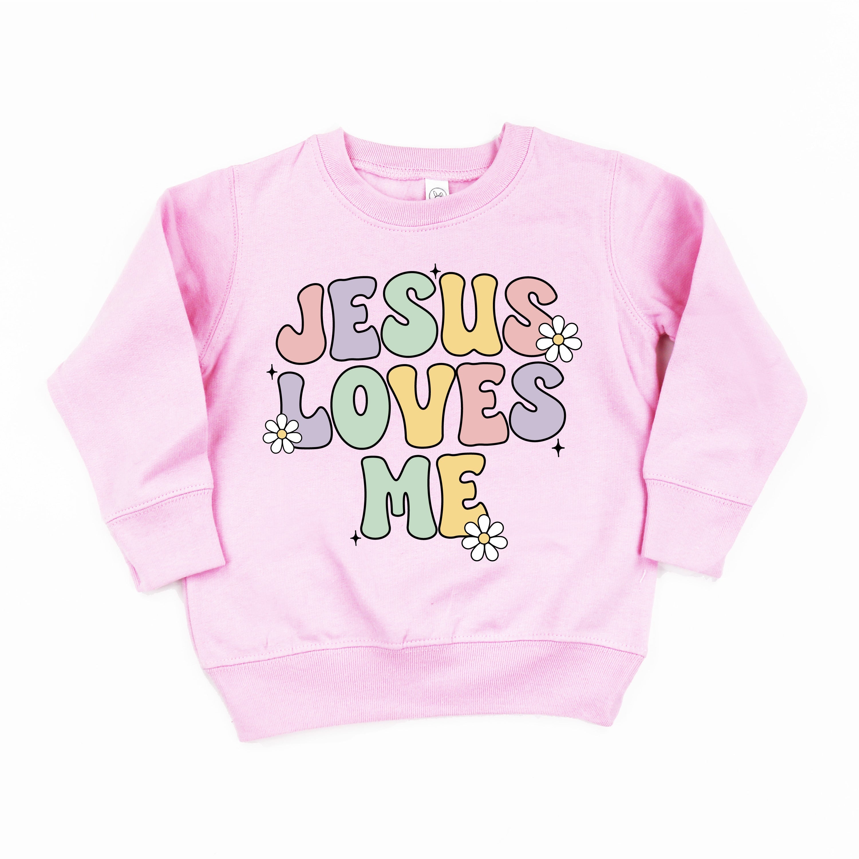Girl Version - Jesus Loves Me - Child Sweater Little Mama Shirt Shop