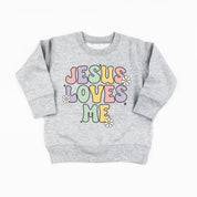 Girl Version - Jesus Loves Me - Child Sweater Little Mama Shirt Shop