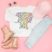 Girl Version - Jesus Loves Me - Child Sweater Little Mama Shirt Shop
