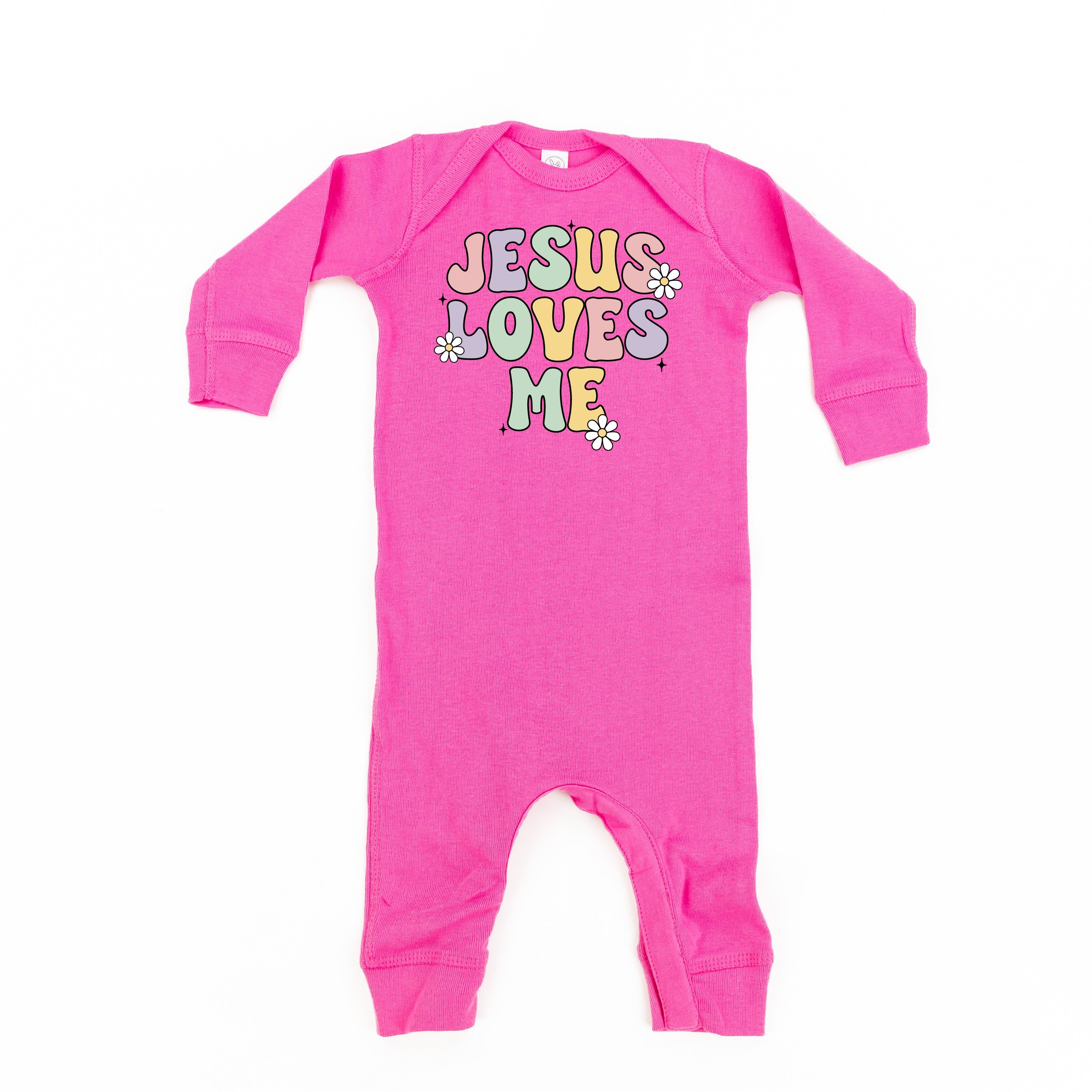 Girl Version - Jesus Loves Me - Baby Sleeper Little Mama Shirt Shop