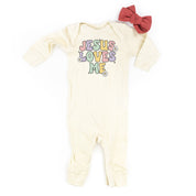 Girl Version - Jesus Loves Me - Baby Sleeper Little Mama Shirt Shop