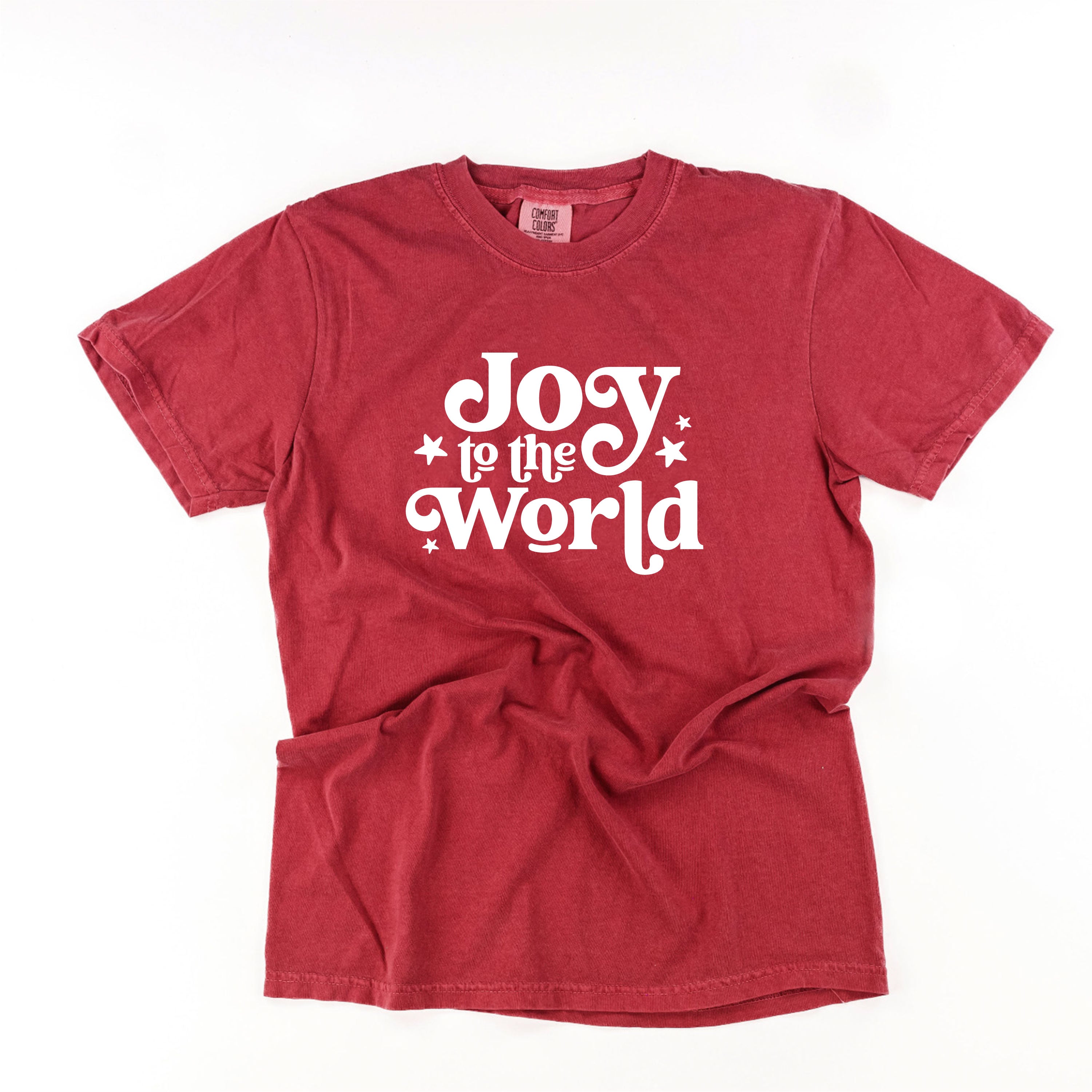 Joy To The World - Comfort Colors Tee Little Mama Shirt Shop