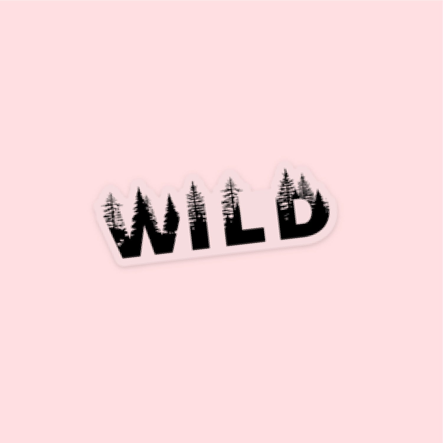LMSS® STICKER - WILD (pine trees) Little Mama Shirt Shop LLC