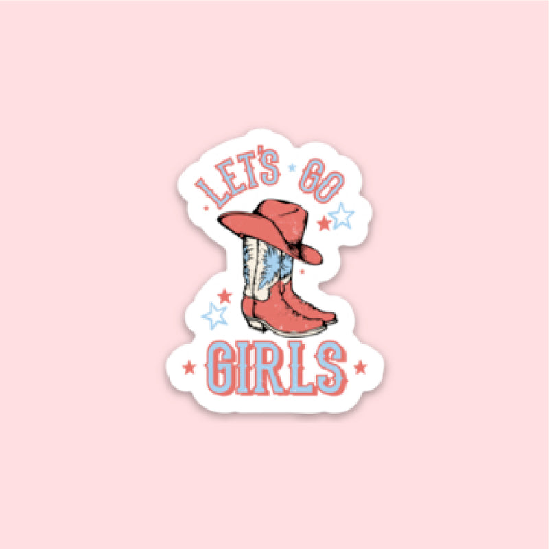 LMSS® STICKER - Patriotic Cowgirl Boots - Let's Go Girls