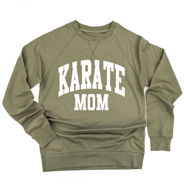 Varsity Style - KARATE MOM - Lightweight Pullover Sweater