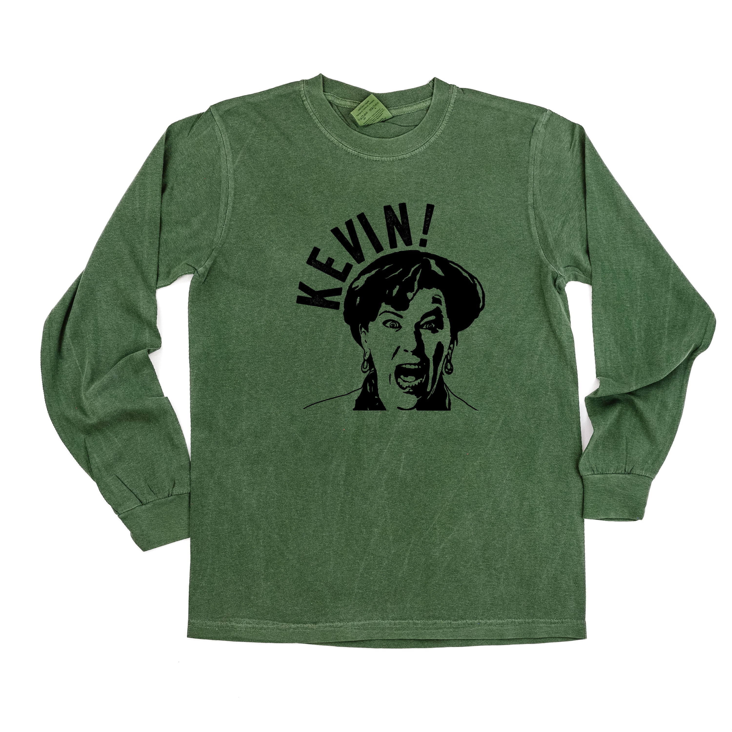 KEVIN! - LONG SLEEVE Comfort Colors Tee Little Mama Shirt Shop