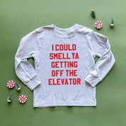I Could Smell Ya Getting Off The Elevator - Child LONG SLEEVE Tee Little Mama Shirt Shop