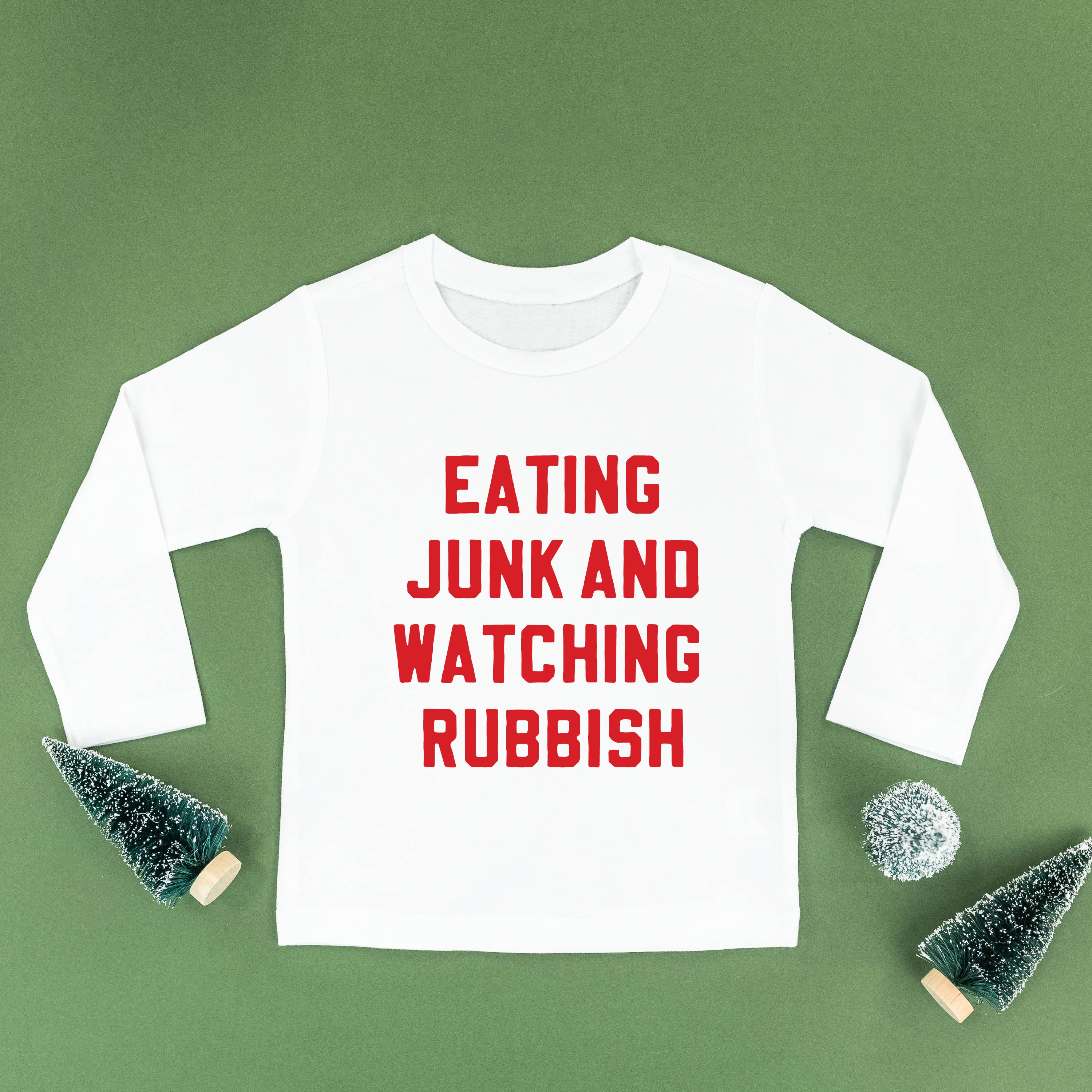 Eating Junk And Watching Rubbish - Child LONG SLEEVE Tee Little Mama Shirt Shop