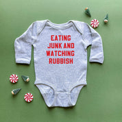 Eating Junk And Watching Rubbish - Child LONG SLEEVE Tee Little Mama Shirt Shop